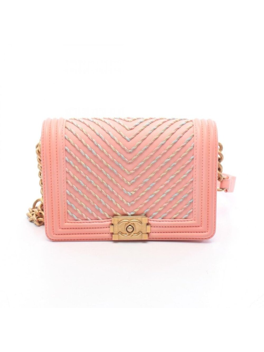 Chanel Waist Bag Boy by the Sea Flap Chain Pink Lambskin